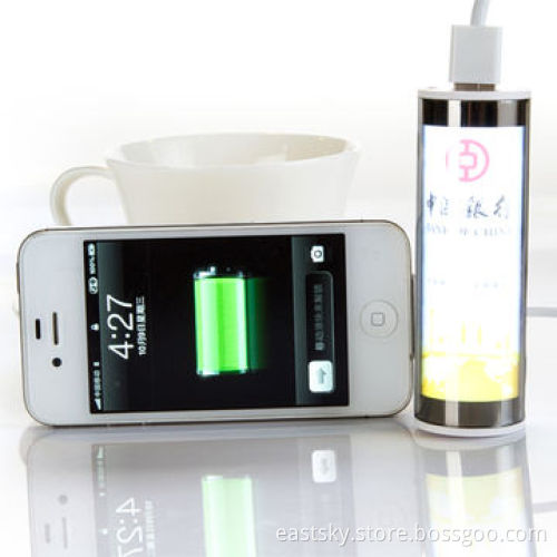 2200mAh Illuminated charger with LED light box to show advertisement/photoNew